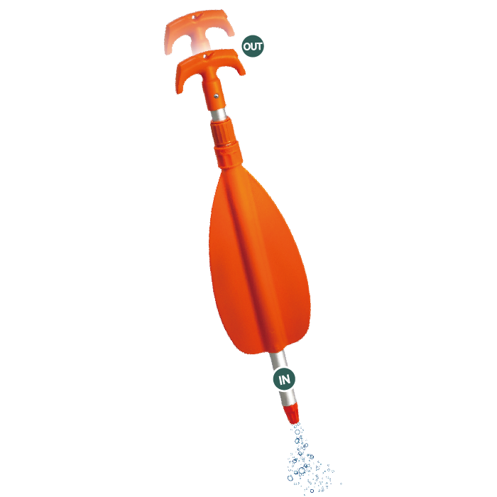 Telescoping Canoe Paddle And Boat Hook, Extend From 45 ... - Five Oceans